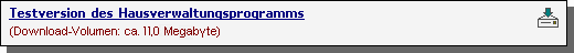Download der Testversion für Hausverwaltungsprogramm